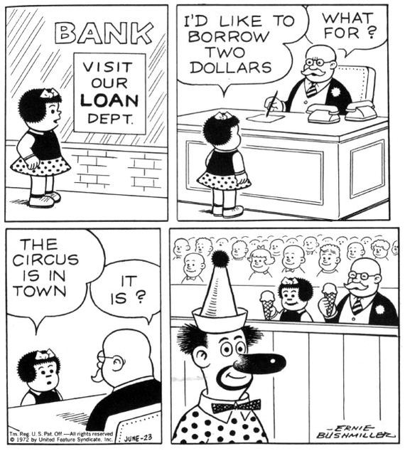 The girl and the banker. - Circus, Comics, 