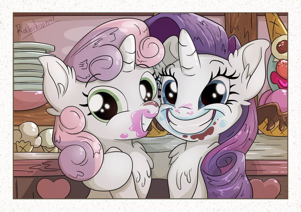 Rarisweet - Rainihorn, My little pony, Sweetie belle, Rarity