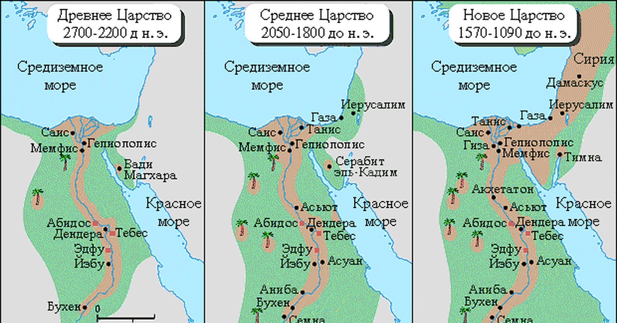 Карта историческая древнего египта