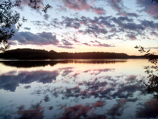 Vuoksa river. - My, Battle of sunsets, Vuoksi, My