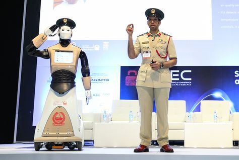 Dubai's first robotic police officer enters service - Dubai, Robot, Text, Police, Technologies