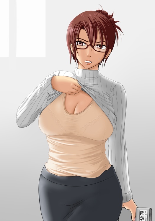 The teacher is in your feed - Anime art, Teacher, Longpost, NSFW