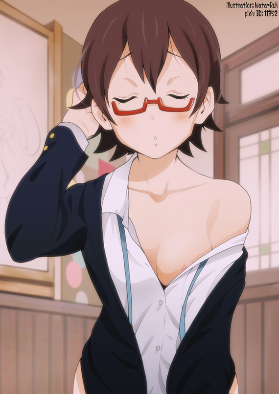 The teacher is in your feed - NSFW, Anime art, Teacher, Longpost