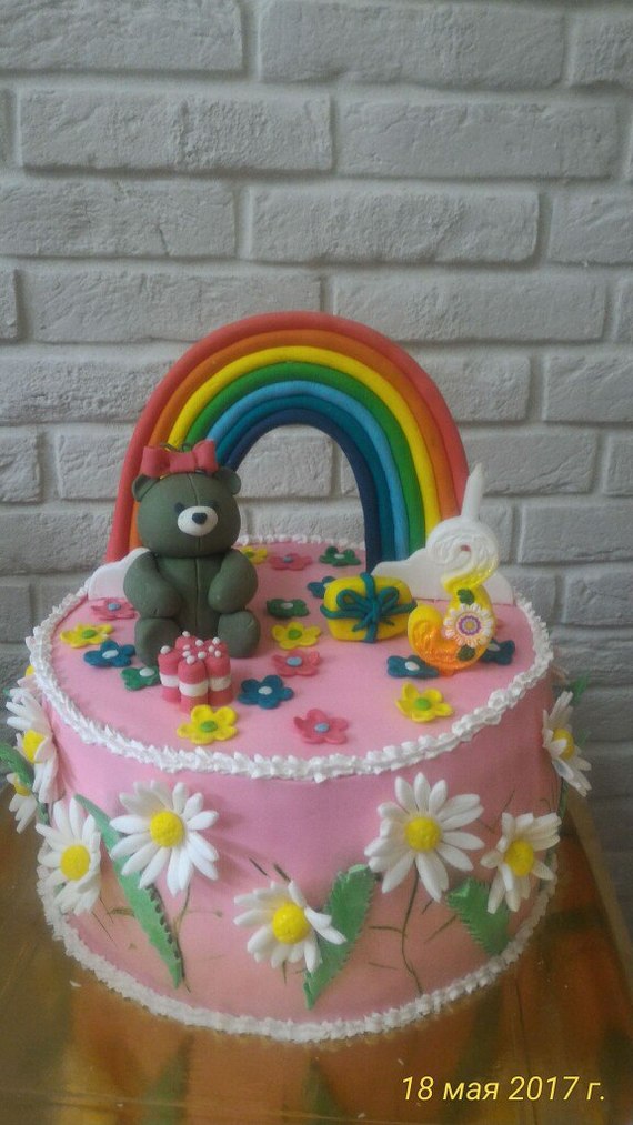 My wife baked a cake, how do you like it? - My, Cake, Hobby, Congratulation