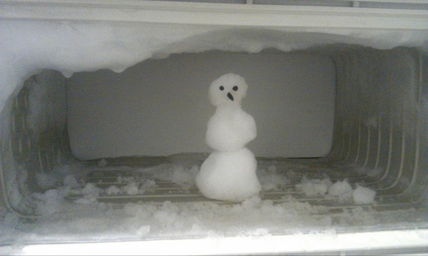 snowman - My, Freezer, Refrigerator, snowman