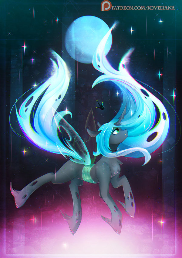 Криззи - My Little Pony, Koveliana, Арт, Queen Chrysalis