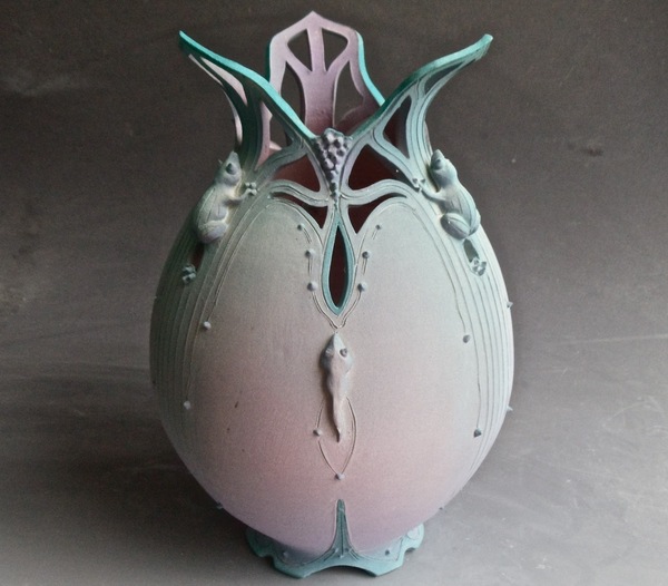 Cozy xenomorph vase - Stranger, Face grabber, Eggs, Vase, Ceramics