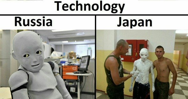 Modern technology [humor] - Technologies, Biorobot, Japan, Russia, Humor