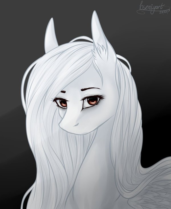 Белоснежная красота - My Little Pony, Original Character, PonyArt, Begasuslu