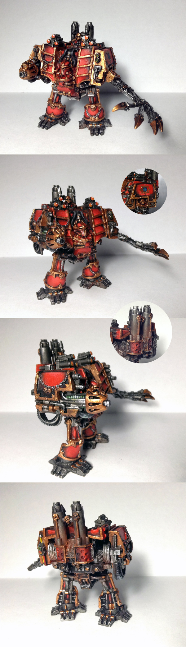 Old Chaos Dreadnought - My, Wh miniatures, Warhammer 40k, Wargaming, Miniature, Painting miniatures, Painting, Longpost