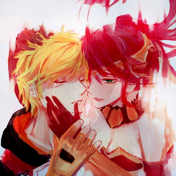 Встретимся на той стороне... - RWBY, Anime Art, Pyrrha nikos, Jaune Arc, Аниме, Не аниме