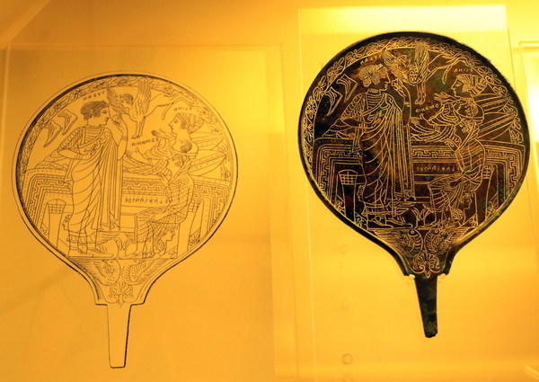 Etruscan mirror - My, The photo, Etruscans, Mirror