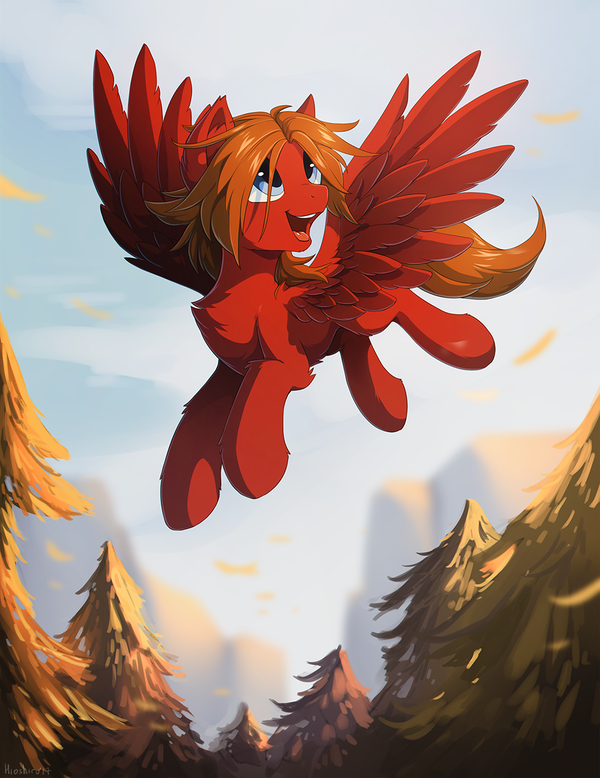 Flying My Little Pony, Original Character, Hioshiru, 