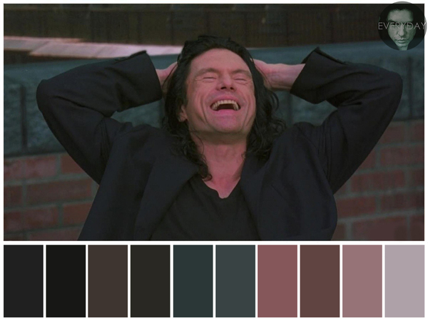 The color palette of the best movie in the world - Room, , Tommy Wiseau, , Cinema, Movies, Palette
