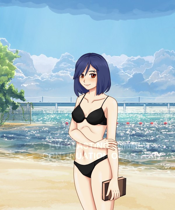 Neocrippy-chan - Endless summer, Visual novel, , Art, Kristina