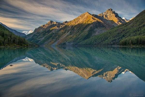 Early morning on Kucherlinskoye lake, Gorny Altai, Russia. - The photo, The mountains, Lake, Mountain Altai, Russia, beauty, Altai Republic