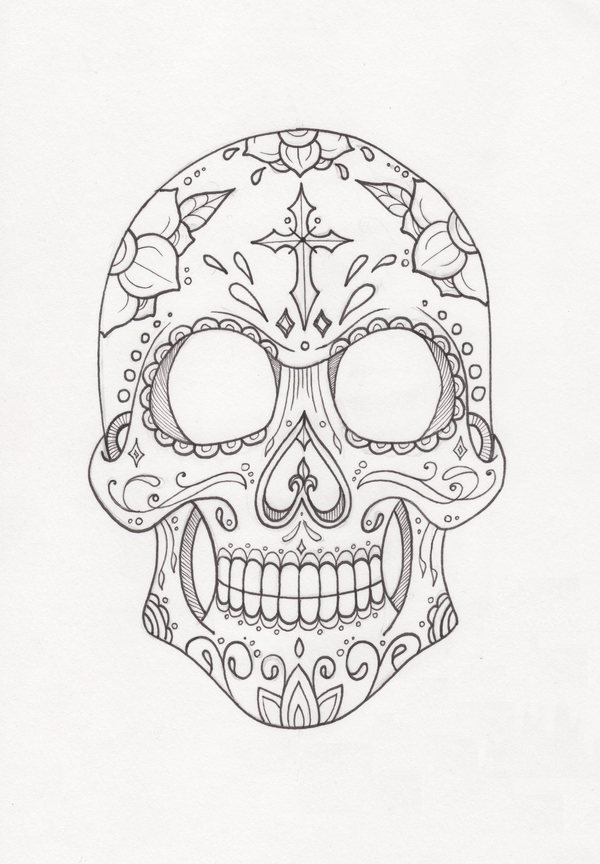 Dia de los muertos - My, The day of the Dead, Liner, Graphics, Sugar skull, Creation, My