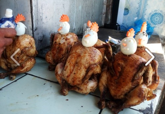 This can only happen in Osh, or when apartments are robbed, and in the news they write about eateries. - My, Asia, Unsanitary conditions, Hen, Grilled chicken, To eat, Longpost, Food