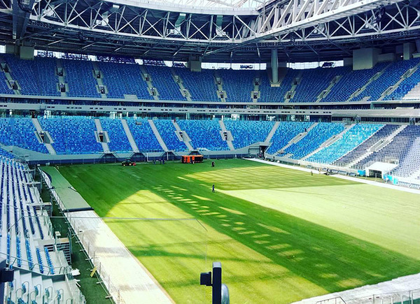 A new lawn was installed on Krestovsky. - Stadium, Football, Krestovsky