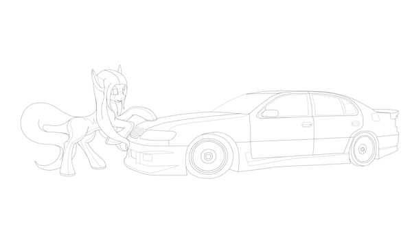 My first car! My Little Pony, MLP Zebra, Original Character, JDM