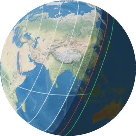 Contours of the height of the sun in different projections, or Where to send a flat earther, if you come across such - My, The sun, Flat land, Educational program, Planet Earth, Longpost