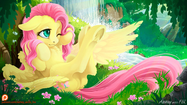 Fluttershy - My little pony, PonyArt, Fluttershy, Ashley Arctic Fox