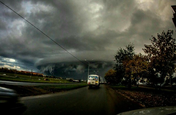 Weather, spring 2017 - My, Weather, Orenburg, Hurricane, Road, The unknown, Question