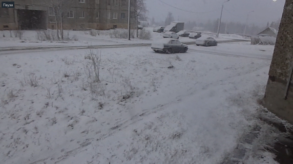 Первый пост. Сегодня выпал снег.