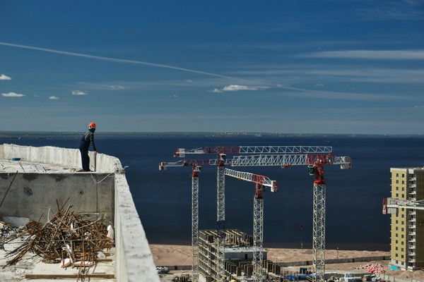 Construction on the alluvium of Vasilyevsky Island - Roof, Longpost, The Gulf of Finland, New building