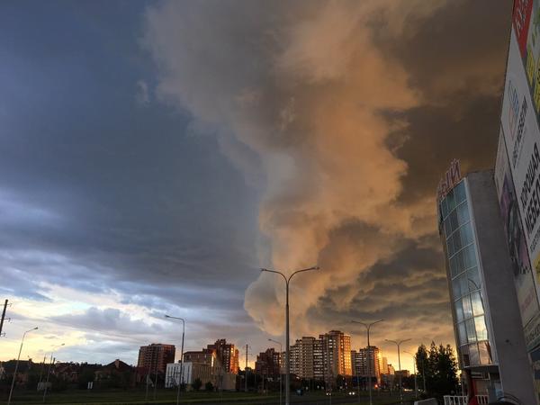 weather magic - My, Weather, Clouds, , Tolyatti, , Video