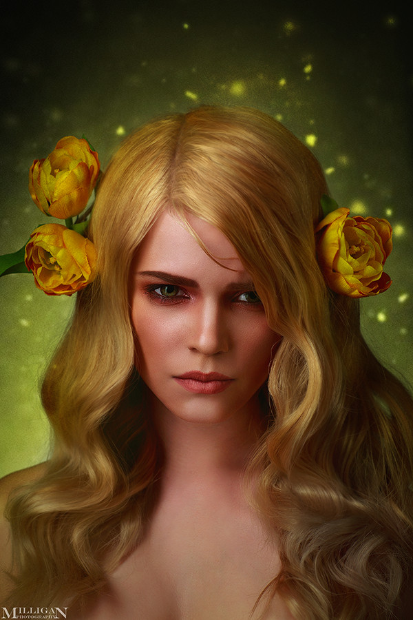 The Witcher - Flower portraits! (в комментариях еще) - Ведьмак 3: Дикая охота, Syanna, Vivienne, Анна Генриетта, Косплей, 2017, Milliganvick, Длиннопост