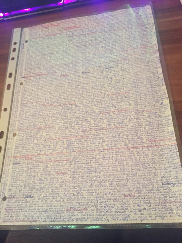 When they were allowed to take only one sheet of paper for the final exams - 9GAG, 