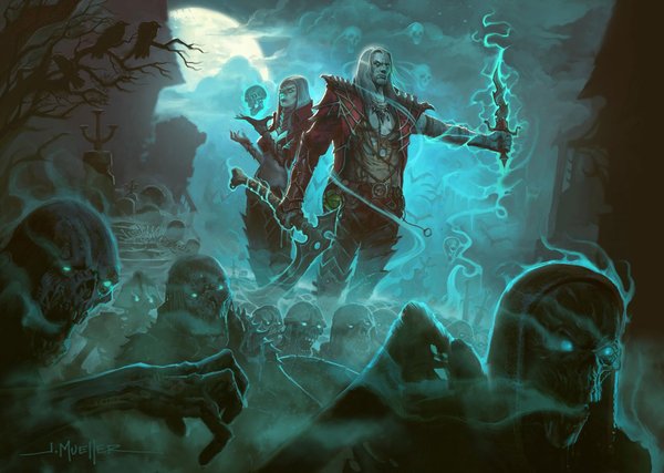 Command the army of the dead! - Diablo, Diablo iii, Blizzard, Games, Necromancer, Art, Trailer, Video, Longpost