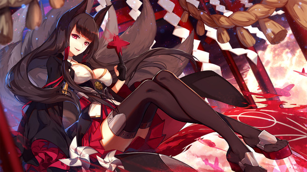 Akagi - Anime Art, Аниме, Akagi, Zhan jian shao nyu