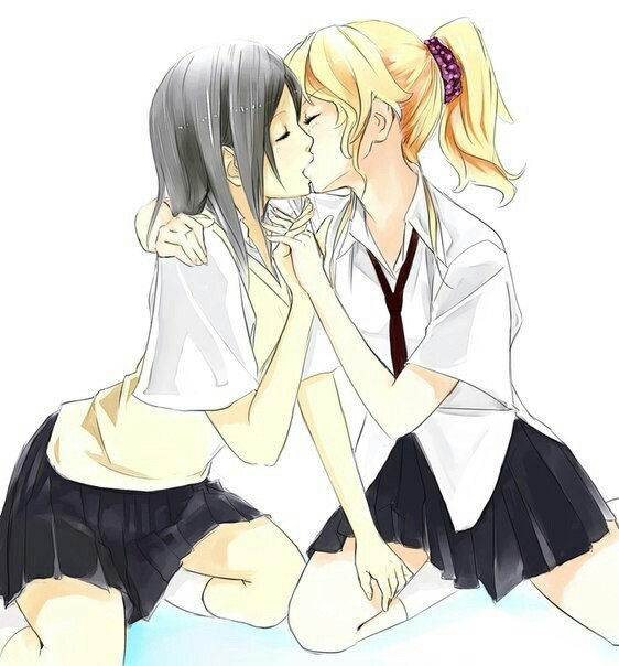 Anime Art - NSFW, Anime art, Yuri, Anime, 16+, ShЕЌjo-ai, Longpost, Anime girls