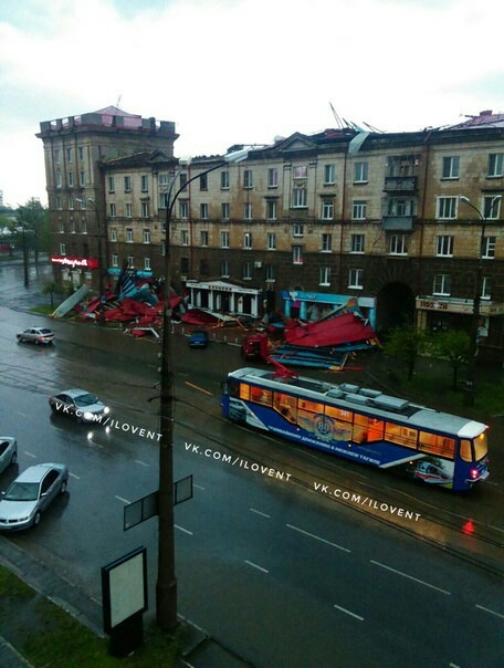 Nizhny Tagil after the hurricane. City center - Hurricane, , Longpost