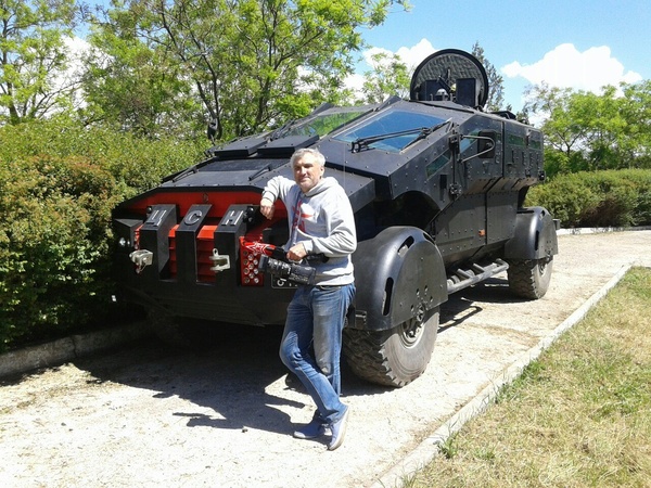 Panishermobile and little man for scale - FSB, CSN, , Armored car