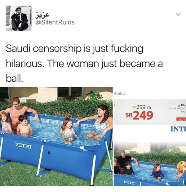 Censorship in Saudi Arabia is ridiculous - Censorship, Saudi Arabia, Female, Ball, Women