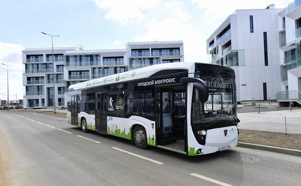 KAMAZ electric bus is charged from the outlet in 6 minutes - Electric bus, news, New items, Bus, Kamaz, Transport, Presentation, Technics