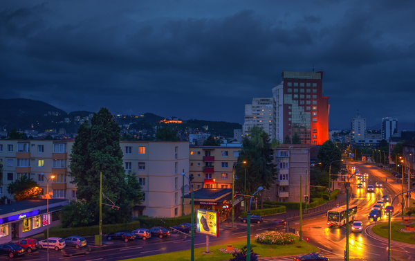 Night clouds - My, Clouds, Night, The photo, Brasov, Romania