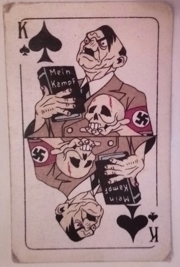 Anti-fascist maps - From besieged Leningrad. - Anti-fascism, Playing cards, Longpost, Replica