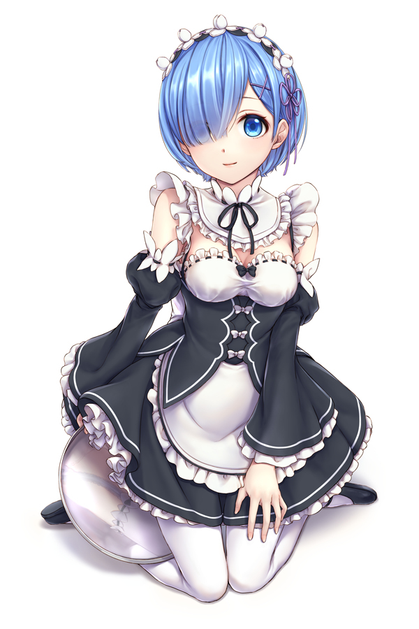 Rem [re:zero] - Rem, Аниме, Anime Art, Re:Zero Kara, Pixiv, Длиннопост, Rem (Re:Zero Kara)