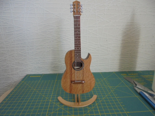 Another mini guitar - My, Mini, Guitar, , Acoustic guitar, Acoustics, Minimalism, Longpost