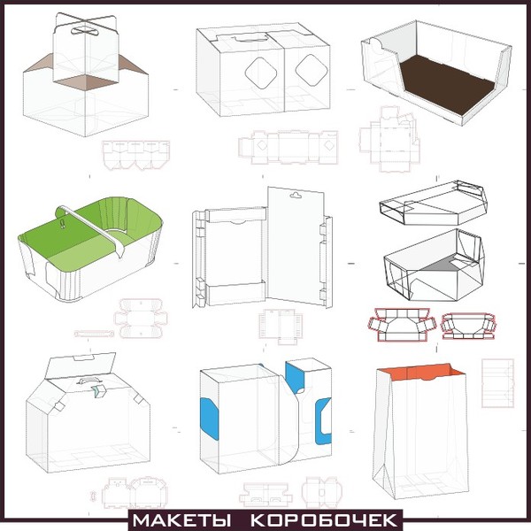 Чертеж для коробочки