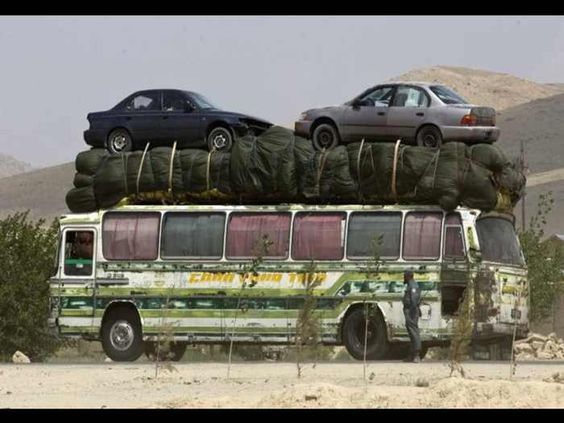 Cargo bus - when there is no height restriction in the country))) - Bus, The photo, Interesting, Technics