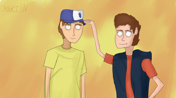 Dipper and Morty. - My, Dipper, Morty, Rick and Morty, Gravity falls, Dipper pines
