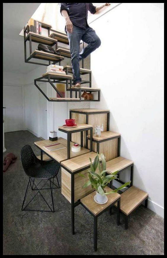 Guys.. Explain... how it is....!!! - Stairs, Design, Unusual, , Coolness, cat, Memes, Longpost