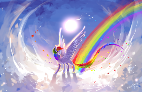 Dashing at the limits Rainbow Dash, Ponyart, My Little Pony, Aquagalaxy