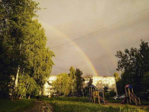 Rainbow - My, Feces, Fast, Rainbow, Yegoryevsk, The photo