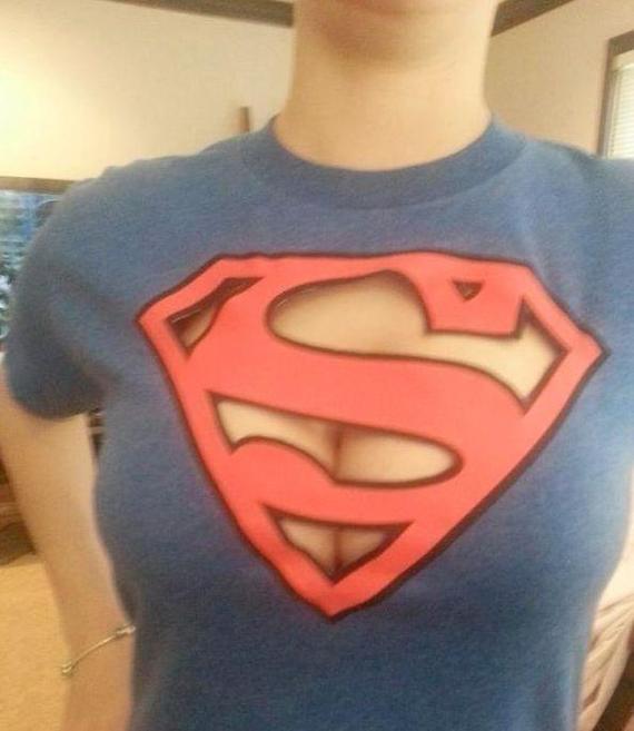 Good T-shirt - Cloth, Superman, Boobs